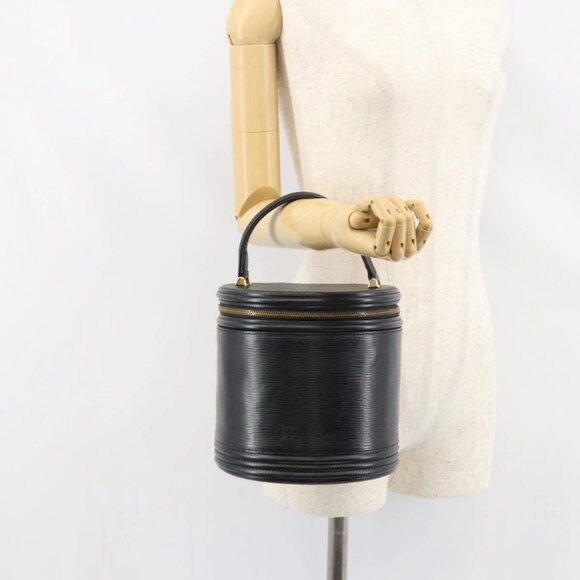 LOUIS VUITTON Epi Cannes Hand Bag Black M48032 LV Auth 156897